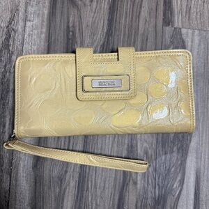 Kenneth Cole Reaction Mustard Wristlet